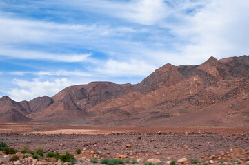 magnificent Atlas mountains landscape graphic layers of rock form seductive curves
