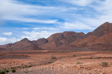 magnificent Atlas mountains landscape graphic layers of rock form seductive curves