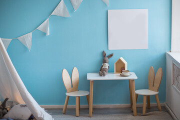 delicate decor of the children's room