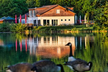 Fototapeta premium house on the lake