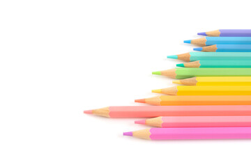 Pastel color pencils