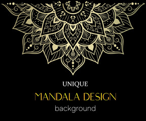 An unique mandala vector art for use. Eye catching mandala design for using in background, poster, banner or print.