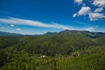 Vogesenblick nahe Oberhaslach im Elsass