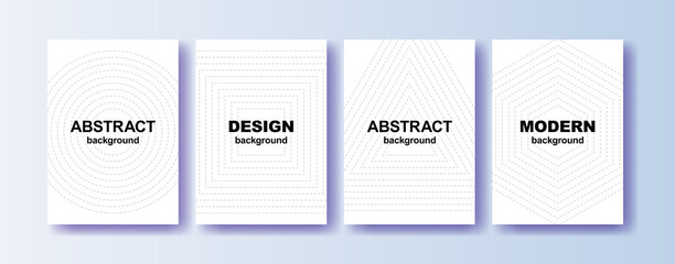 Abstract vector covers design template. Geometric white background. Background for decoration presentation, brochure, catalog, poster, book, magazine