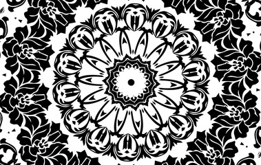 Unique mandala design. Abstract kaleidoscope background