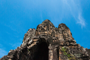 Kambodscha. Teil der Tempelanlage von Angkor Wat.   Detailansicht eines etwas abseits gelegenen Tempels.
