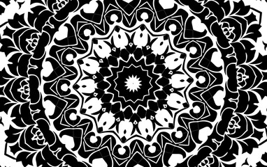 Unique mandala design. Abstract kaleidoscope background