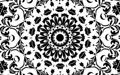 Unique mandala design. Abstract kaleidoscope background