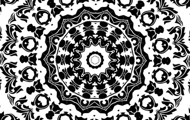 Unique mandala design. Abstract kaleidoscope background