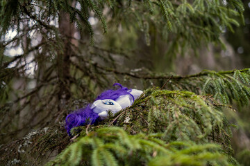 random garbage junk items left in nature