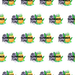 It's summer time seamless pattern design