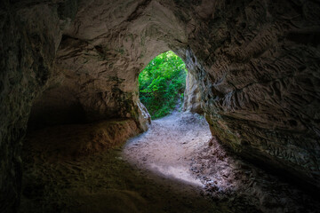 sandstone caves in forest