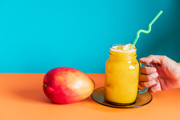 mango cocktail summer smoothie tropical drink 