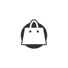 Shop bag logo vector for store, market