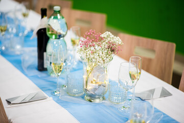 Fine detail of a wedding table which is a great idea for wedding decorations.