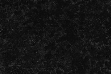 Black watercolor texture with abstract washes and brush strokes on the white paper background. Chaotic abstract organic design.