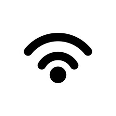 Wi-Fi icon on white isolated background, vector illustration