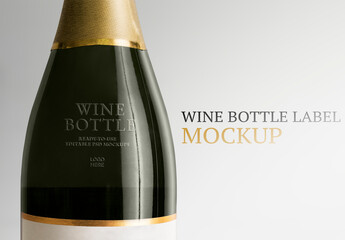 Wine Bottle Mockup