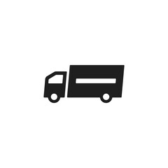 Truck icon vector design illustration. delivery service logo.