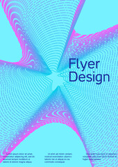 Modern design template. Sound flyer to create trendy abstract cover, banner, poster, booklet.