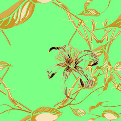 Fototapeta na wymiar Lemon Seamless Pattern. Modern Hand Drawn Background. Psychedelic Citron Motif. Cerulean Blue, Red and Ultimate Gray Simple Marker Lime. Botanical Illustration. Vector Summer Citrus Print.