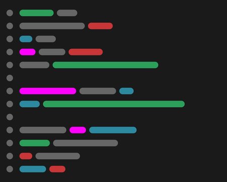 Flat Design Of Coding Environment / Program. Coding Illustration. Computer Script.