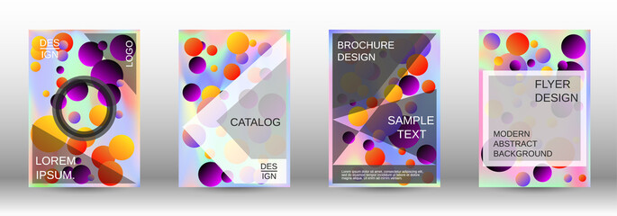 Fototapeta premium Future futuristic template with abstract balls for design.