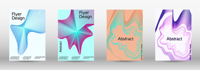 Artistic covers design. A set of modern abstract covers.