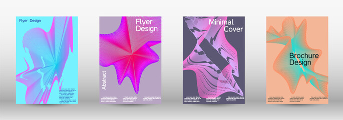 Artistic covers design. A set of modern abstract covers.