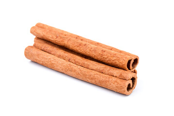 Cinnamon sticks, isolated on white background