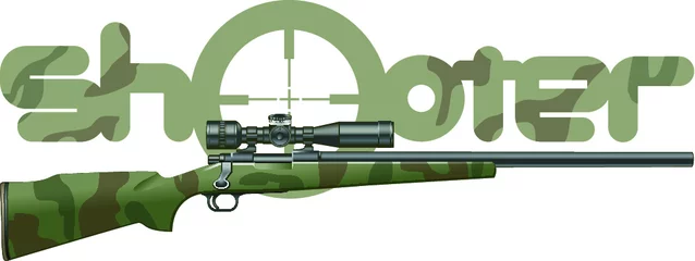 Tuinposter sniper rifle  © Armi1961