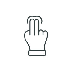 hand gesture simple icon