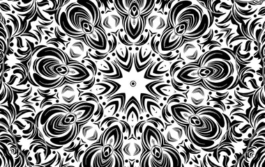 Abstract kaleidoscope background. Unique mandala design