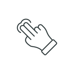 hand gesture simple icon