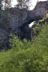 Natural Bridge at Yellowstone National Park, Wyoming, USA