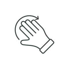 hand gesture simple icon