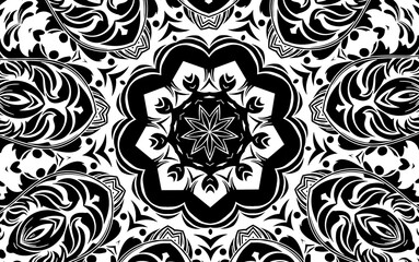 Abstract kaleidoscope background. Unique mandala design