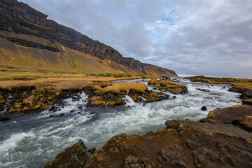Obraz premium view of a river in Iceland during Autumn