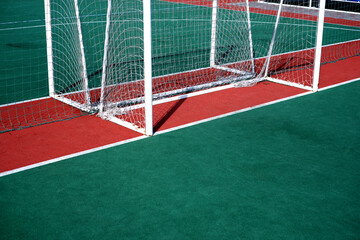 football field. school football stadium
