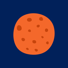 Planet. Vector illustration, icon, suitable for sites presentations EPS10