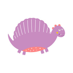 Cute dinosaur drawn as vector for kids fashion