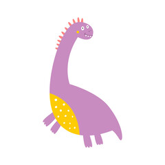 Cute dinosaur drawn as vector for kids fashion