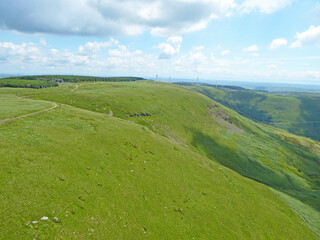 Fototapeta na wymiar Hills of the Brecon Beacons in Wales 