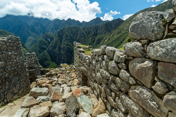 Machu Picchu, known as the lost city of the Incas, Peru on October 10, 2014.