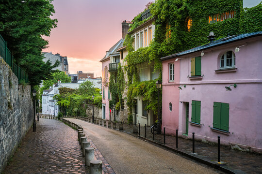 Streets of Montmartre, Paris, France