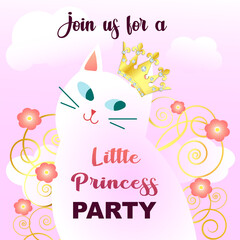 Сhildren's birthday invitation. Party invitation