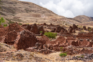 Pikillaqta Archaeological Park, Lucre, Quispicanchi Province, Cusco Department, Peru on October 7, 2014.