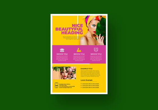 Beauty Spa Flyer Layout