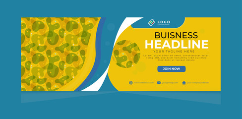 Digital marketing Facebook cover and web banner template 