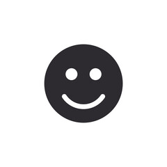 Fototapeta premium Smile icon. Profile icon. Happy smile. Emoticon face. Happy symbol. Face pictogram. Vector emoji. Good mood. Positive emoji. Ui elements. Yellow smile. Emoji sign. Smile sign. Positive emotions. Head